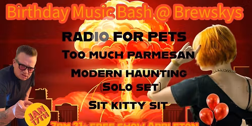 Too much Parmesan \/ Radio for Pets \/ Modern Haunting \/ Sit Kitty Sit