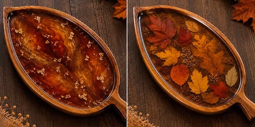 Fall Festive Decor: Resin Leaf Trays