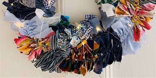 Christmas Craft  - Rag Rug Wreath