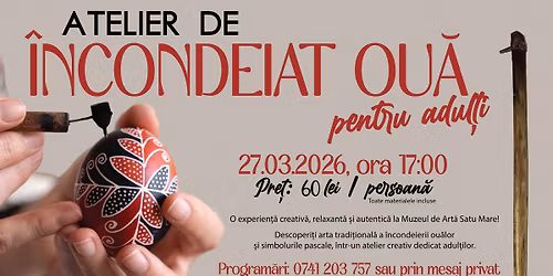 Atelier de \u00eencondeiat ou\u0103 pentru adul\u021bi