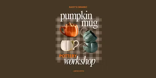 Pumpkin Mug Pottery Workshop