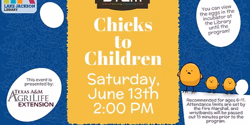 Saturday STEM: Chicks to Children