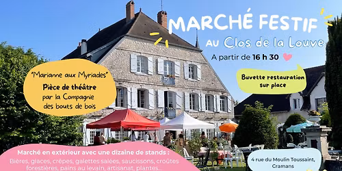 Th\u00e9\u00e2tre & March\u00e9 Festif - avec La Compagnie des Bouts de Bois