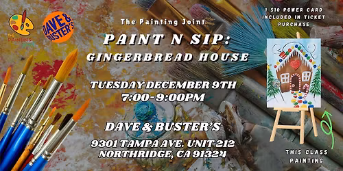 Paint n Sip: Gingerbread House