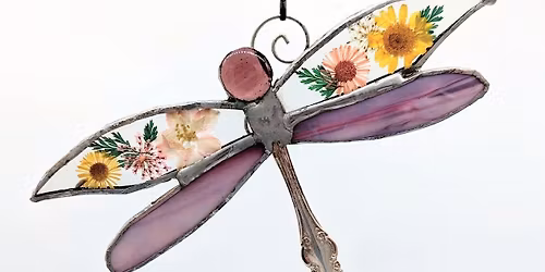 Chincoteague VA - Dried Flower Dragonfly