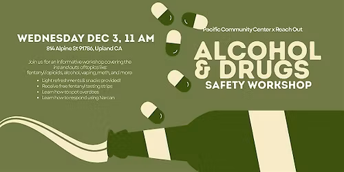 Free Safety Workshop - Topic Alcohol & Drugs