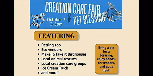 Creation Care Fair & Pet Blessing at All Saints Episcopal Church