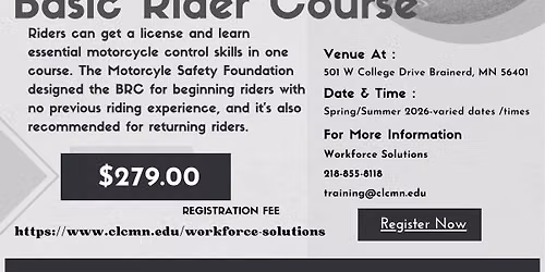 BRC - Motorcycle Safety Course at Central Lakes College