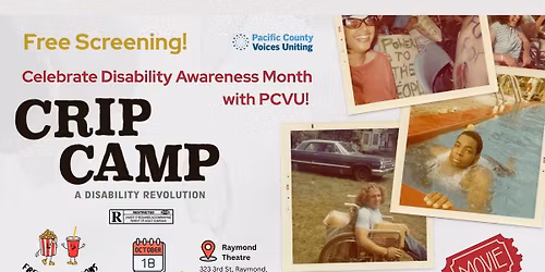 Celebrate Disability Awareness Month! Free movie- Crip Camp