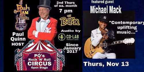 Paul's Jam featuring Michael Mack @ The Barn, Nov 2025