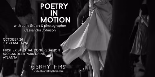 POETRY IN MOTION with Julie Stuart & photographer Cassandra Johnson