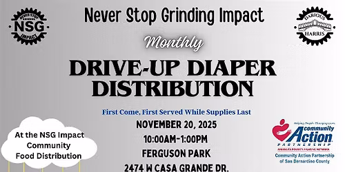 Free Drive Up Diaper Distribution-(November)