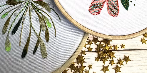 Christmas Embroidery Workshop at The Sutton Arms, Farringdon