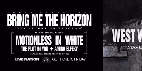 Parking Bring Me The Horizon with Motionless In White, The Plot In You and Amira Elfeky
