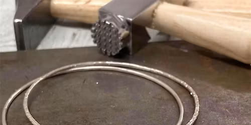 Hammered Silver Bangle Workshop
