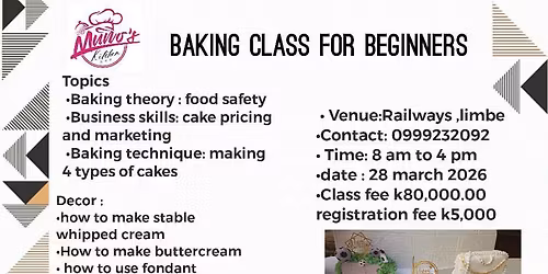 baking class for beginners 