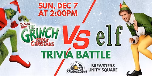 Edmonton (Brewsters - Unity Square) Grinch vs Elf Trivia Battle