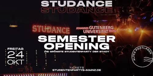 STUDANCE I 24.10.25 I   altes Postlager
