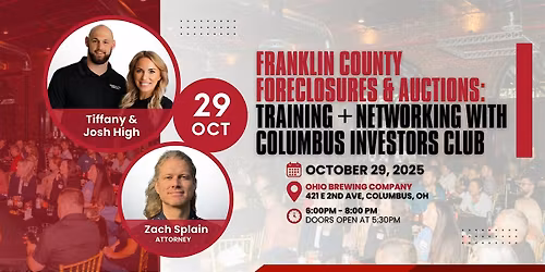 Franklin County Foreclosures & Auctions: Training + Networking w\/ CIC