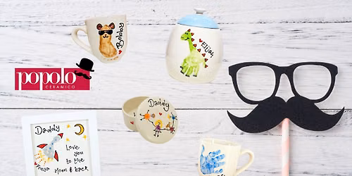 Father's Day Baby & Children's Prints on Pottery at Modelo Lounge