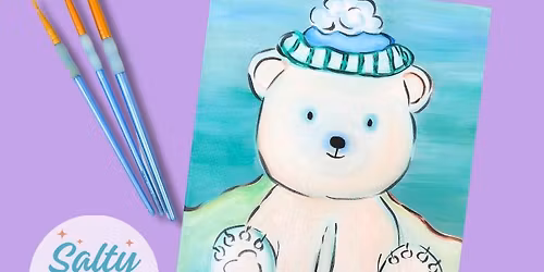 "Polar Bear", December 26th, Kids Canvas Painting!