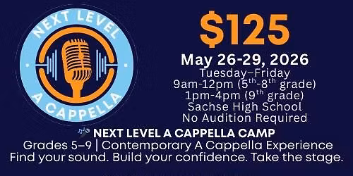Next Level A Cappella Camp
