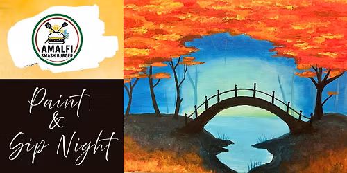 A Bridge in Autumn - Paint and Sip