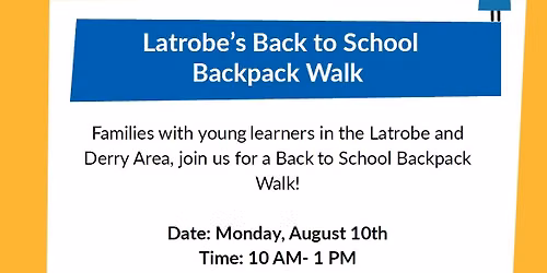 Back To School Backpack Walk