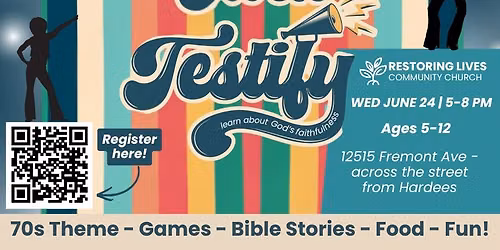 70’s theme party for ages 5-12