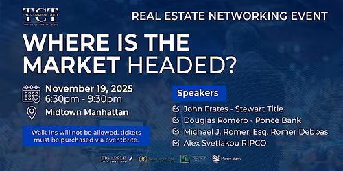 The Closing Table NYC | NYCs #1 Real Estate Networking Event