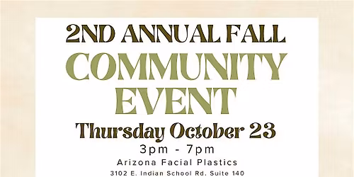 Second Annual         Fall Community Event
