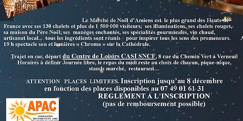 Visite du march\u00e9 de No\u00ebl d Amiens 