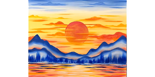 Mountain Glow - Paint and Sip in Houston | Classpop!\u2122