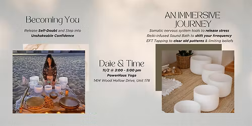 11\/2 Becoming You: Reiki Sound Bath + EFT Tapping to Release Stress 3pm