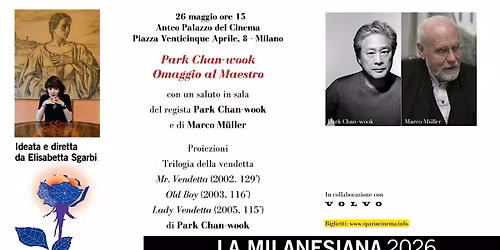 PARK CHAN-WOOK OMAGGIO AL MAESTRO. PROIEZIONI