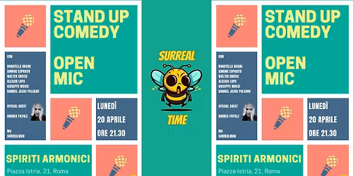 STAND UP COMEDY OPEN MIC + SPECIAL GUEST @SPIRITI ARMONICI