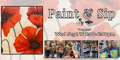 Paint & Sip in Eugene, Oregon \u201cPoppies\u201d