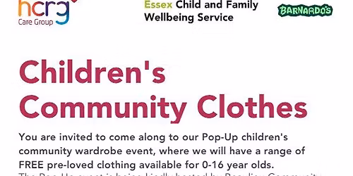 FREE Children's Clothes- Pop Up event at Beaulieu Community Centre