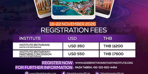 Pattaya Rotary Institute 2026