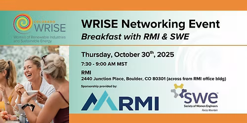 WRISE Networking Breakfast with the Women of RMI and SWE