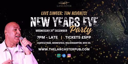 New Years Eve Party with Live Reggae & Soul Singer Tim Heights