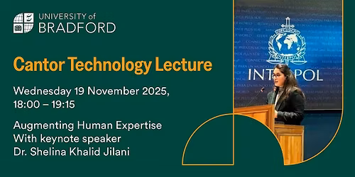 Cantor Technology Lecture with Dr. Shelina Khalid Jilani