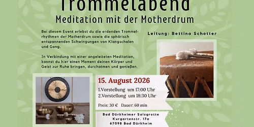 Trommelabend - Klangerlebnis mit Trommel & tibetischen Klangschalen