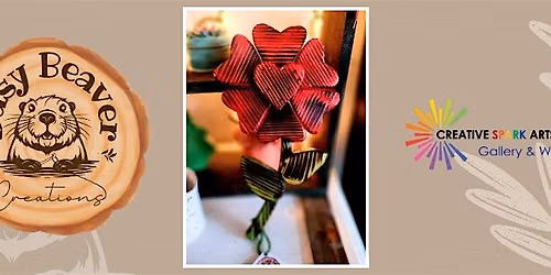 Wood Heart Flower Painting Workshop
