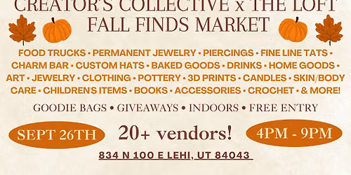 Creator's Collective x The Loft Studio Fall Finds Market