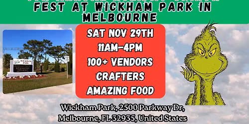 4th Annual Holiday Grinch Fest at Wickham Park in Melbourne