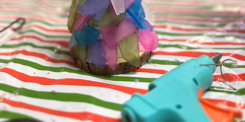 DIY Beach glass Christmas trees. 