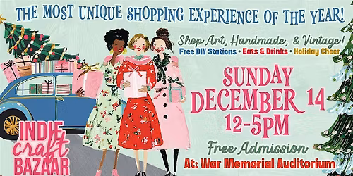 Indie Craft Bazaar: Shopping, DIY, Ice Skating, Drinks, Food, & Fun!