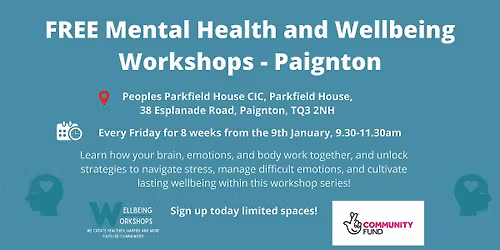 Free Paignton Wellbeing Workshops January 2026