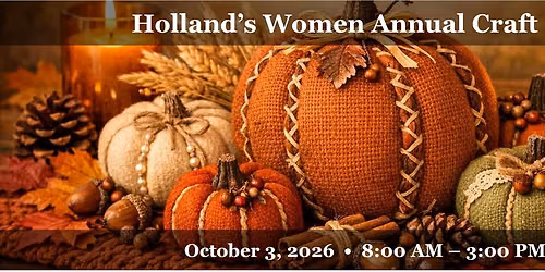 Holland's Women Craft Sale 2026